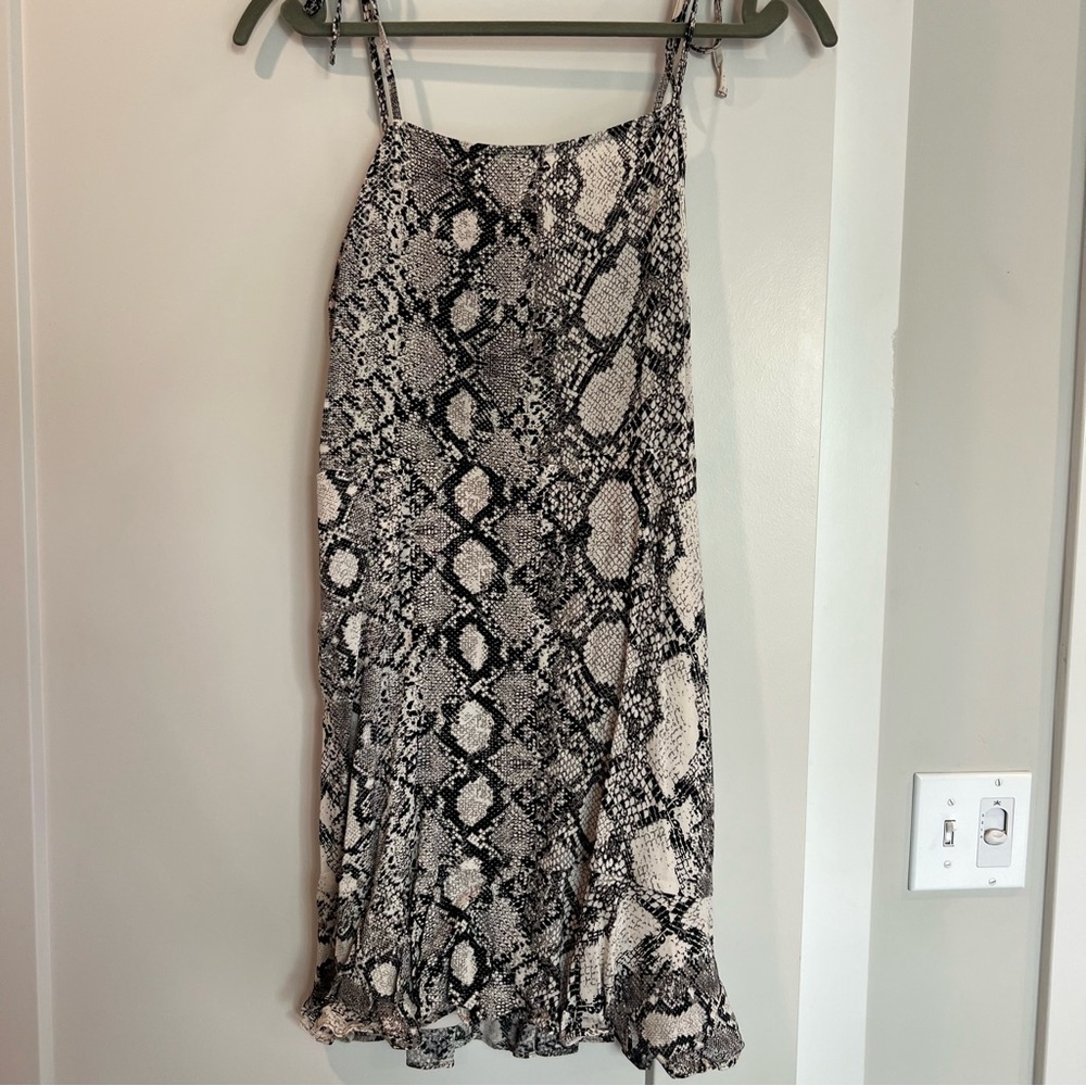 Snake Print Women's Dress